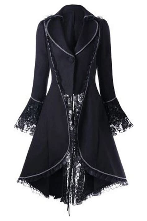 Women Retro Gothic Tailcoat Steampunk Jackets Tuxedo Suit Victorian ...