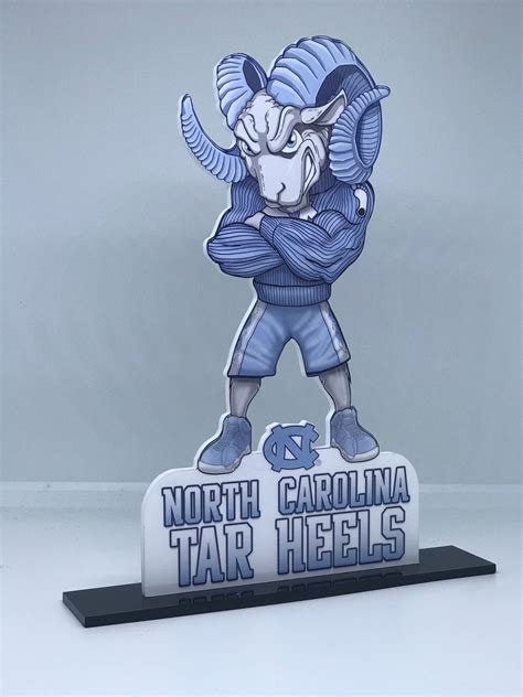 Unc Mascot Cutout Etsy