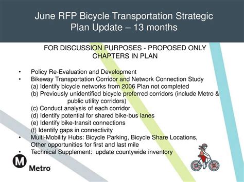 Ppt June Rfp Bicycle Transportation Strategic Plan Update 13 Months