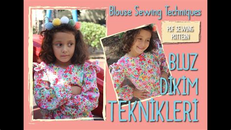 Kolay bluz dikimi Kız çocuk bluz dikimi teknikleri Blouse Sewing