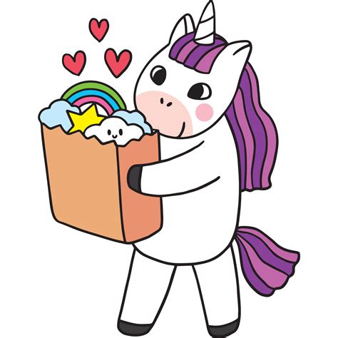 Cartoon Cute Character Unicorn Clipart 21221528 Png