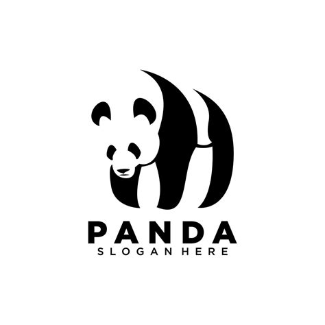 Logos De Pandas Logo De Modèle De Panda Vecteur Dillustration