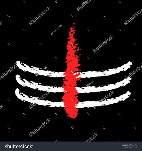 Mahadev Tilak Vector Design Art Mahadev Stock Vector (Royalty Free ...