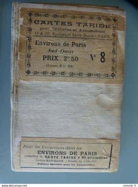 Carte Routi Re Ancienne Taride Environs De Paris Sud Ouest N Eur