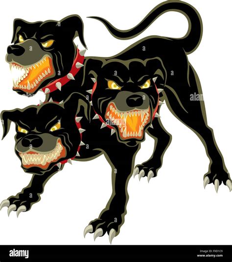 The three headed dog - Cerberus Stock Vector Image & Art - Alamy