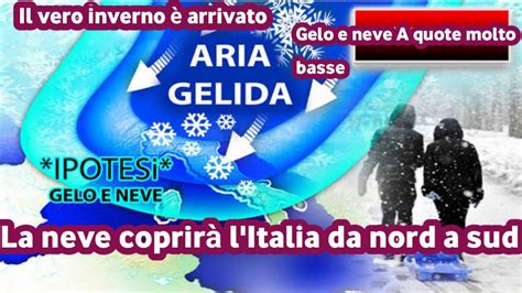 METEO BURRASCA ARTICA IN ARRIVO FORTE NEVICATA IN ARRIVO