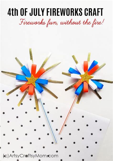 4th of July Fireworks Craft for Kids