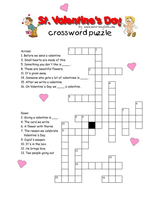 Valentine Word Search Puzzles