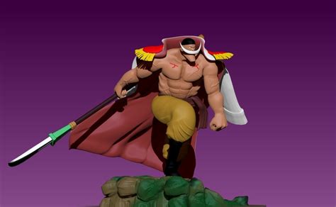 STL File Edward Newgate Whitebeard One Piece 3D Print 3D Print