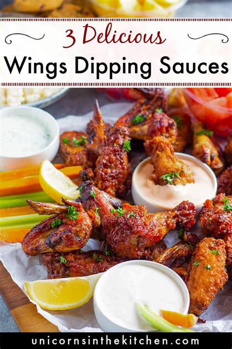 Dipping Sauce For Chicken Wings (3 Ways!) | Wing sauce recipes, Chicken ...