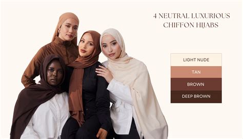 Neutral Hijab Colour Guide Twiice Boutique