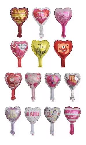 Pack Mini Globos Met Licos Amor Cm Sin Varillas Cuotas Sin Inter S