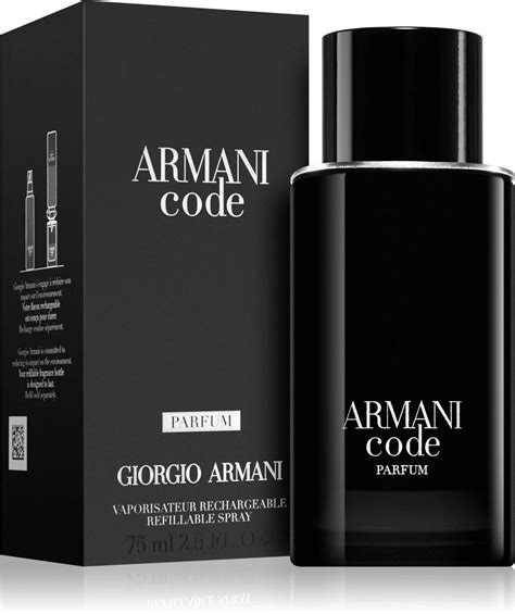 Giorgio Armani Code Parfum Pour Homme Ml Edp Edp Herren Refillable