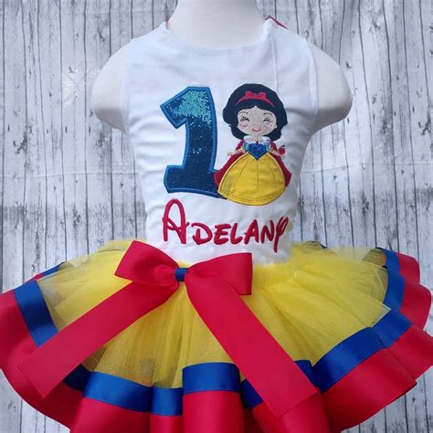 Snow White Snow White Tutu Set Snow White Birthday Outfit Snow White Embroidered Shirt Snow