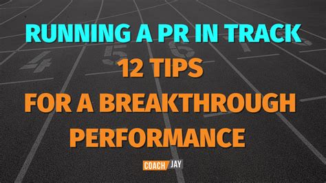 Running a PR in Track: 12 Tips for a Breakthrough Performance