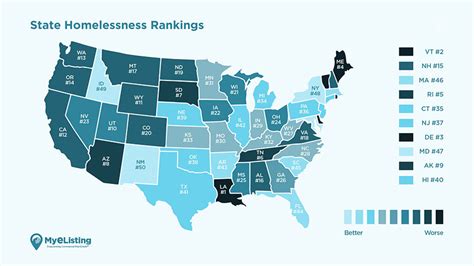 Homelessness By State Map - Franny Antonietta