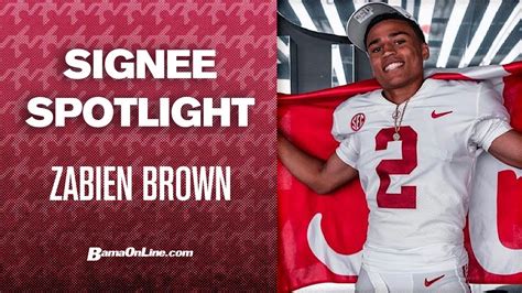 Alabama Signee Spotlight Four Star Cb Zabien Brown Cfb Sec Youtube