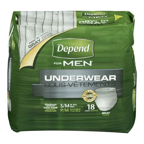 Depends Underwear Men's Small-Medium 18S - Whistler Grocery Service ...