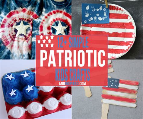 12 Simple Patriotic Kids Crafts Ann Inspired