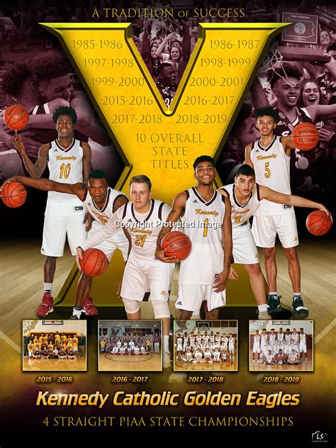 Kennedy Catholic Basketball State Champs Poster Leary Studio