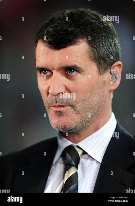 Football Pundit Roy Keane Working For Itv Hi Res Stock Photography And