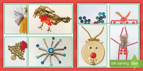 Christmas Loose Parts Photo Flashcards Twinkl Twinkl