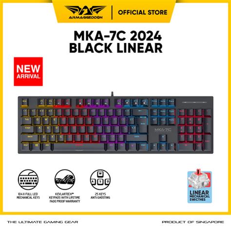 Promo Keyboard Mechanical Gaming Armaggeddon Mka C Psycheagle Blue