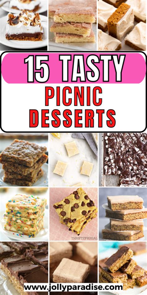 15 Best Picnic Desserts - Jolly Paradise