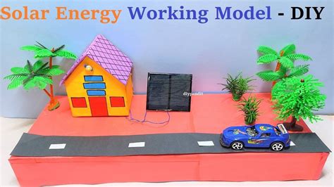 solar powered house working model - solar energy model project - diy ...