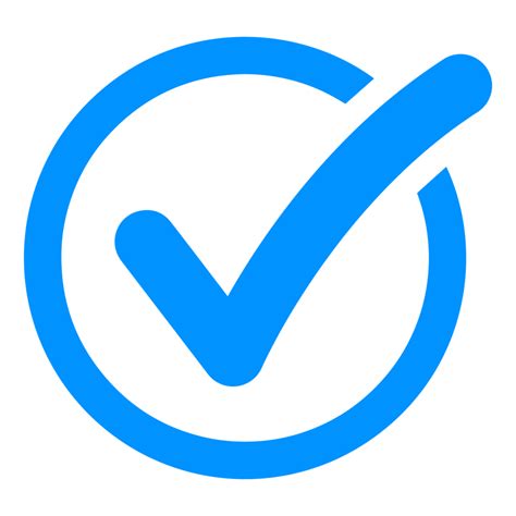 Blue Checkmark Transparent Background