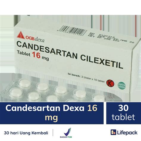 Candesartan Dexa Mg Tablet Anti Hipertensi Lifepack Id