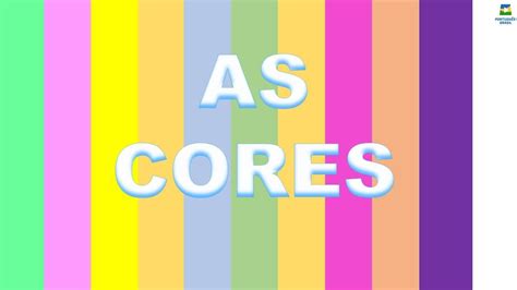 As Cores Vocabulário Em Português Youtube