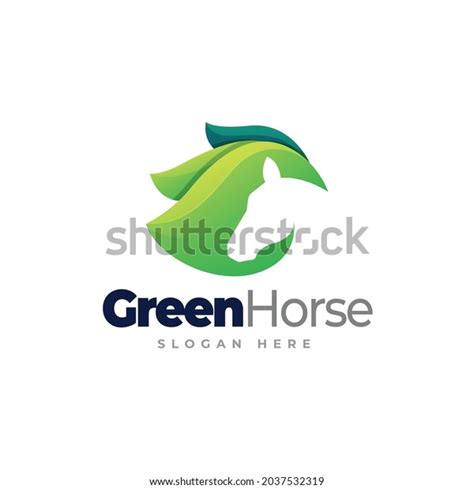 Green Horse Logo Template Design Editable Stock Vector Royalty Free