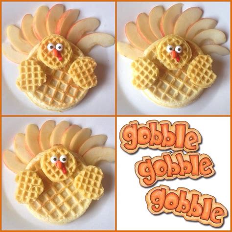 Turkey Waffles Gobble Gingerbread Cookies Waffles Food