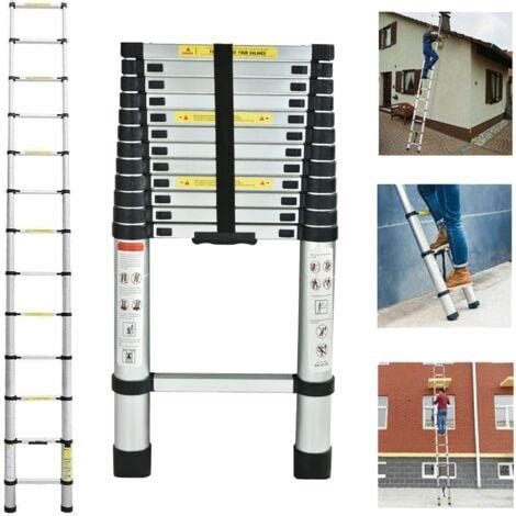 M Telescopic Ladder Aluminium Portable Multi Purpose Folding Portable