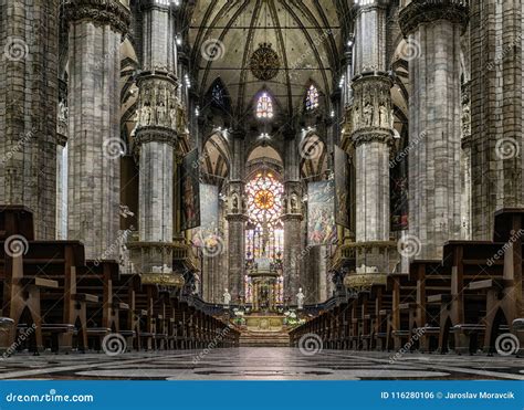 Interior of Milan Cathedral, Italy Editorial Photo - Image of italy ...