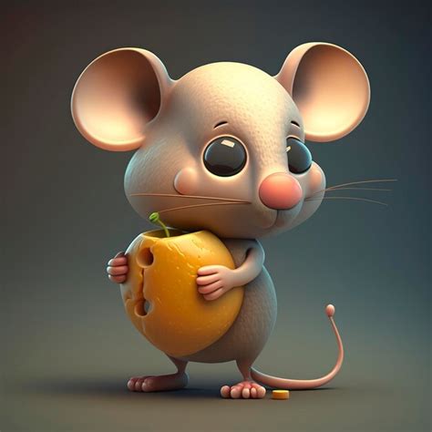 Premium Photo 3d Cartoon Illustration Cute Mice Ai Generative