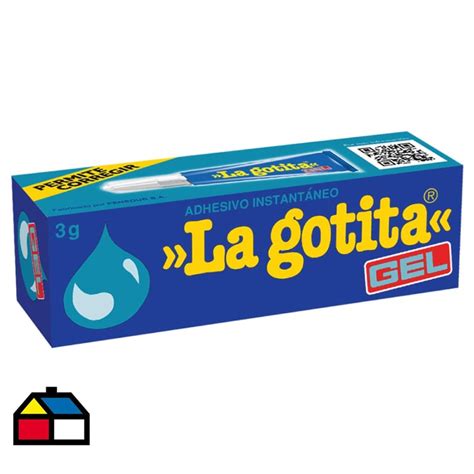 Adhesivo instantáneo gel La Gotita 3 gr Sodimac Falabella