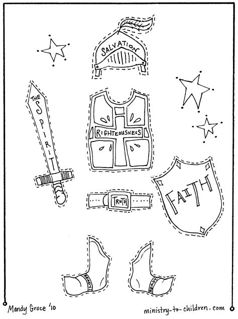 Armor Of God Coloring Pages - Coloring Home