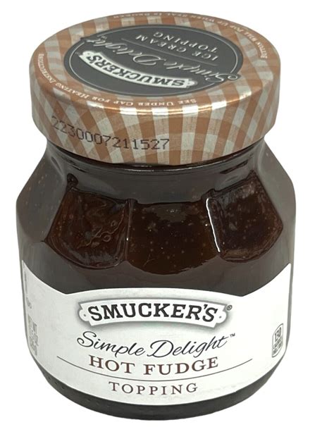 Smuckers Simple Delight Hot Fudge Ice Cream Topping 115 Oz Smuckers