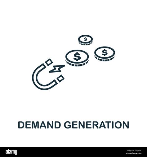 Demand Generation Outline Icon Thin Line Concept Element From Crm