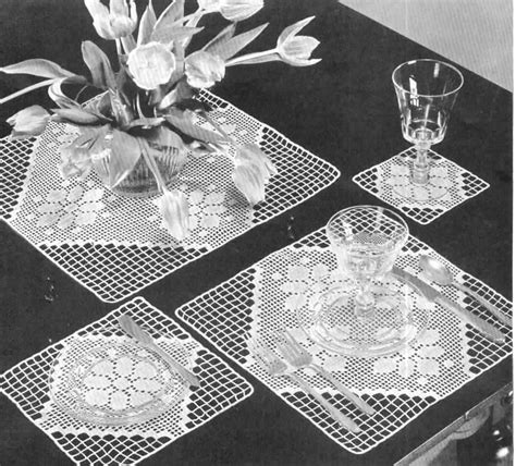 40s Crochet Doily Vintage Crochet Doilies Patterns - Etsy