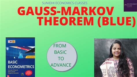 Gauss Markov Theorem Blue Properties Of Estimators Econometrics For Nta Net Economics Jrf