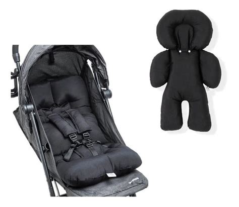 Kit Almofada Para Carrinho E Beb Conforto Preto Click Tudo