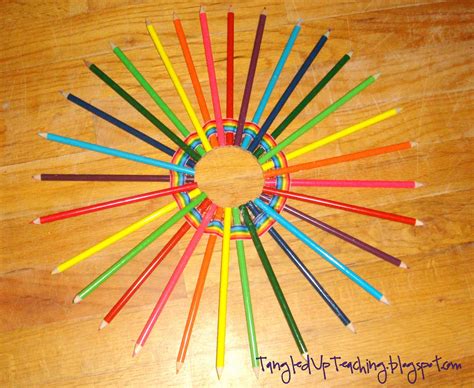 Tangled Up Teaching Colored Pencil Wreath