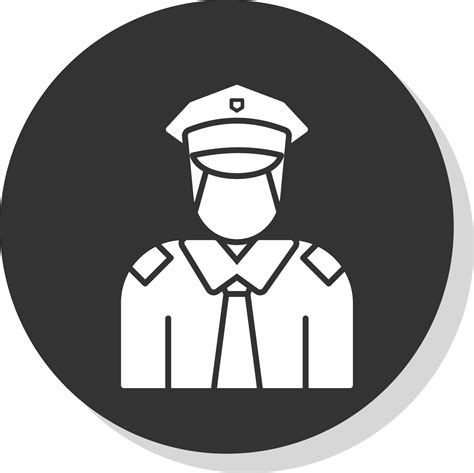 Policeman Glyph Grey Circle Icon 42708074 Vector Art At Vecteezy