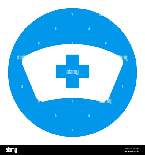 Icono De Glifo Blanco Vector De Sombrero De Enfermera Medicina Y Salud