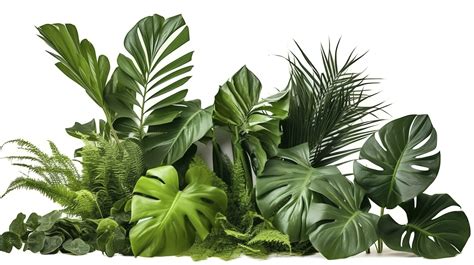 Tropical Leaves Foliage Plant Jungle Bush Floral Arrangement Nature