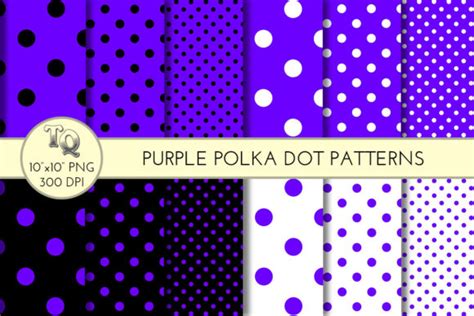 Seamless Purple Polka Dot Patterns Graphic by TQ Design · Creative Fabrica