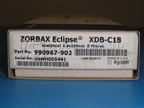 Agilent Hplc Column Zorbax Eclipse Xdb C Analytical Mm